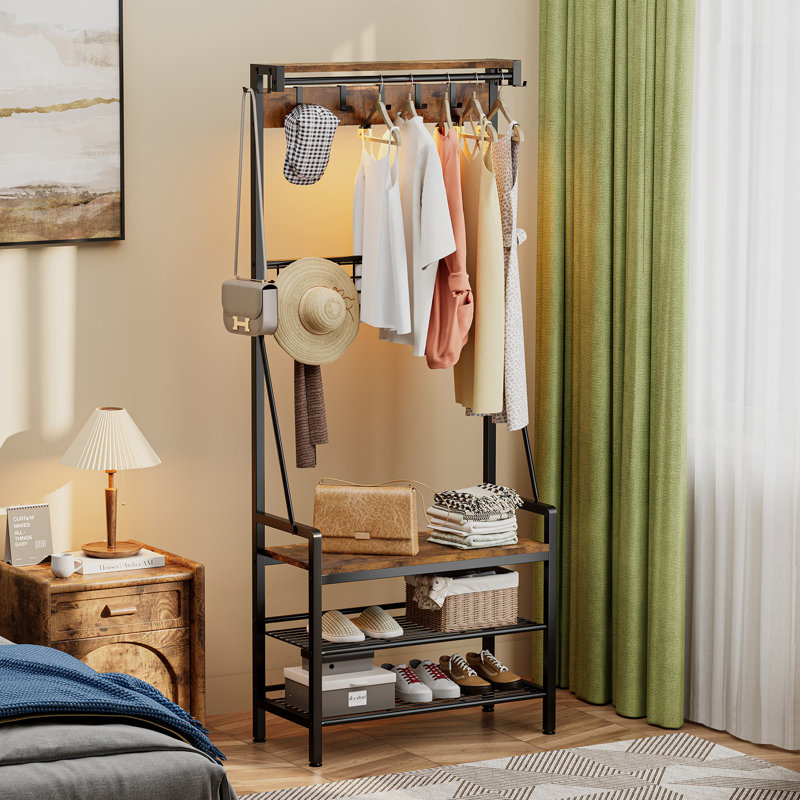 17 Stories Benjam Hall Tree 27.6'' Wide & Reviews | Wayfair